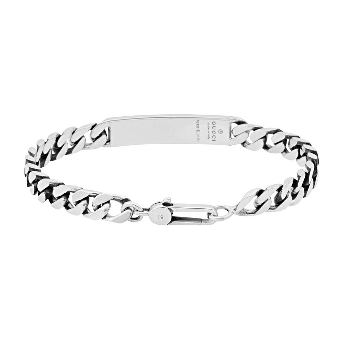 美品】GUCCI ゴースト IDプレート チェーンブレスレット シルバー