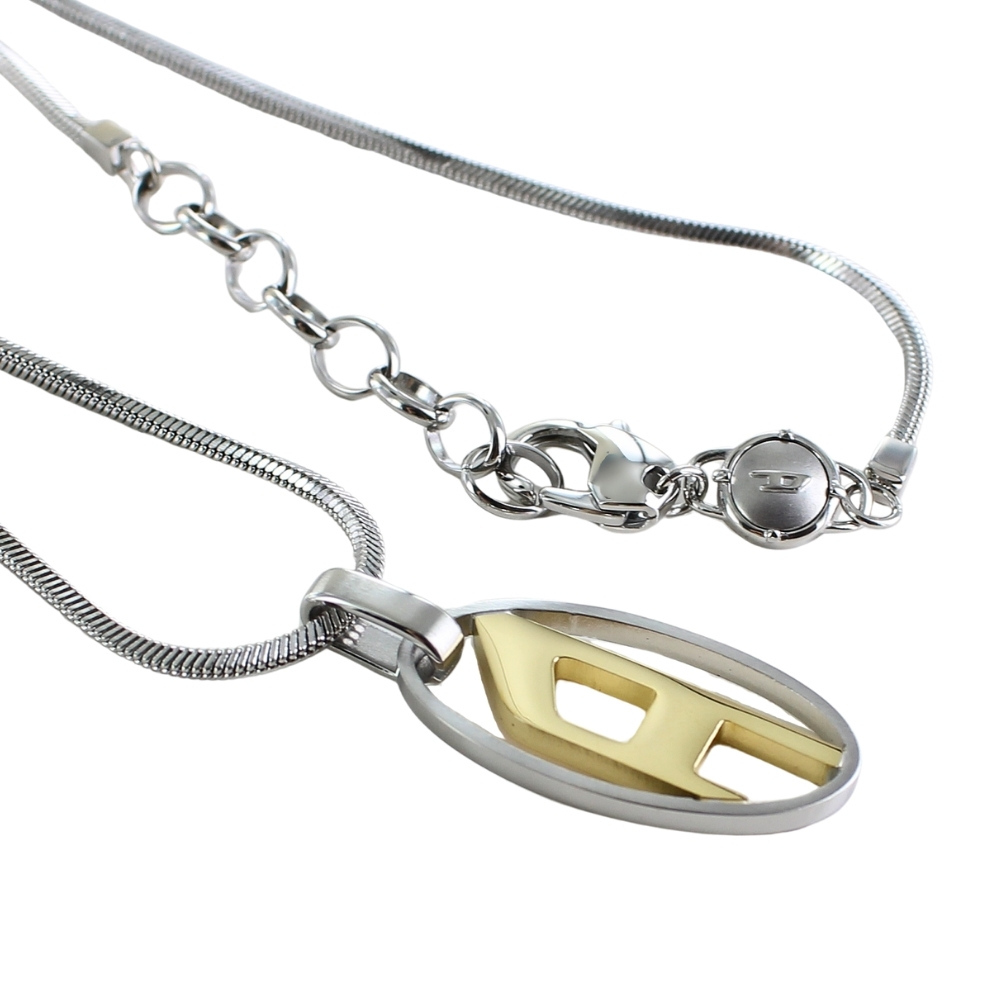 ディーゼル ペアネックレス ステンレス 大人 ブランド ペア チェーン