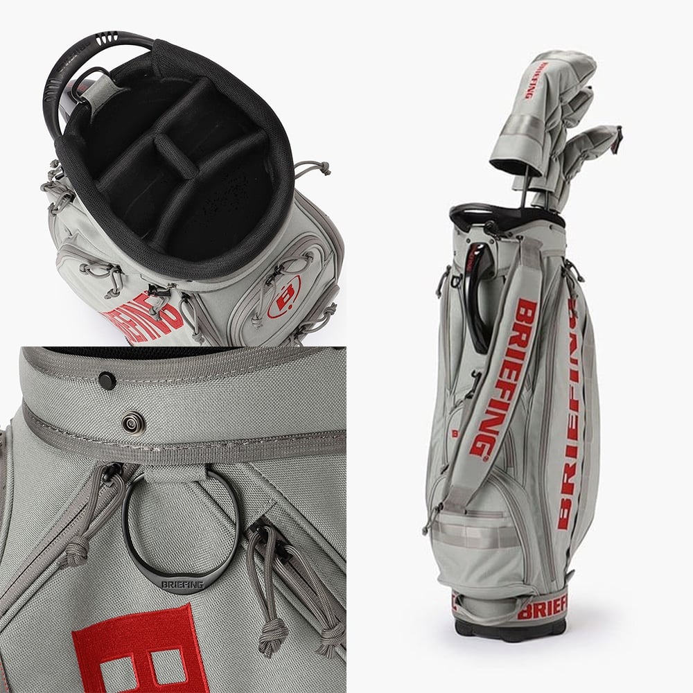 JALオリジナル CR-5 #03 グレー BRIEFING ブリーフィング ゴルフバッグ