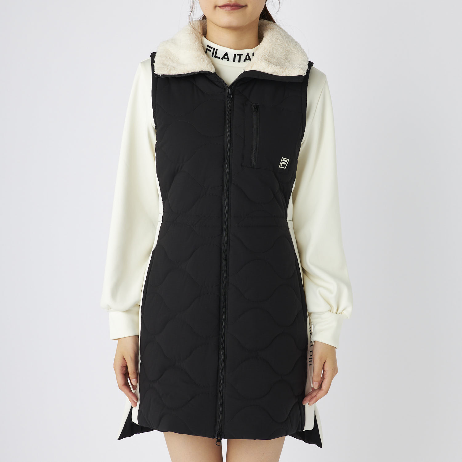 FILA GOLF フィラゴルフ レディース ゴルフウェア ワンピース ベスト