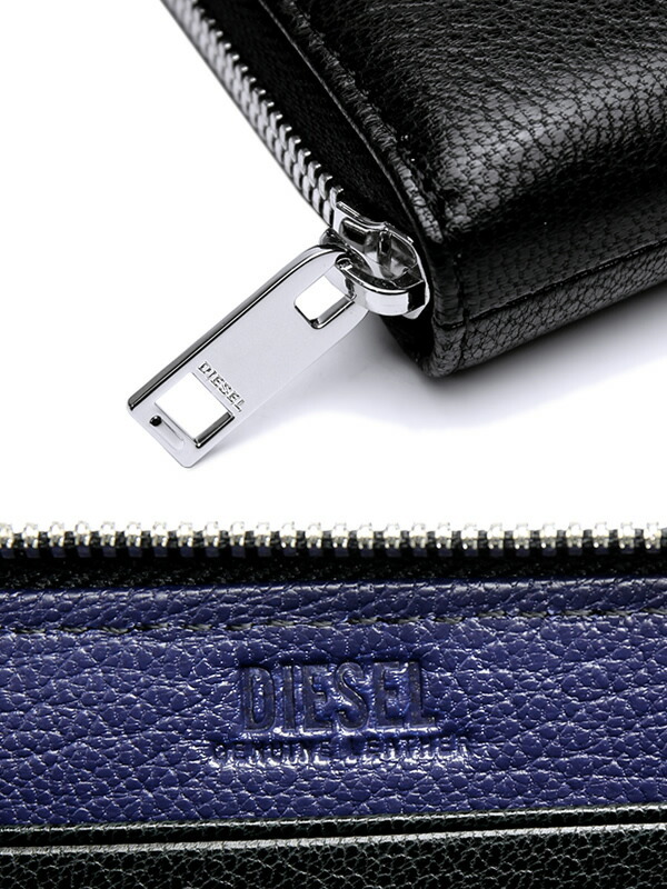 DIESEL ディーゼル 長財布 メンズ レザー ブラック 黒 ブランド 羊革