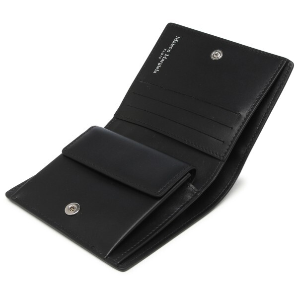 メゾンマルジェラ 二つ折り財布 コンパクト財布 ブラック メンズ