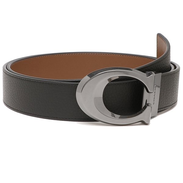 コーチ アウトレット ベルト シグネチャー ブラック メンズ COACH