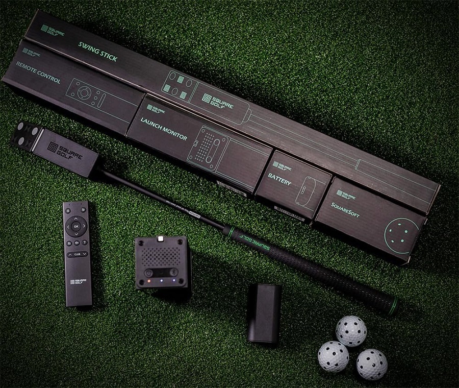 即納】スクエアゴルフ(SQUARE GOLF) ゴルフシミュレーター 室内練習機