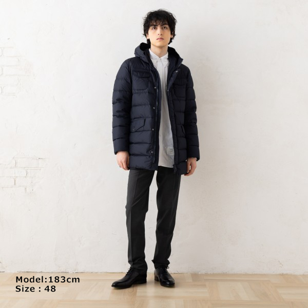 ヘルノ ダウンジャケット コート ネイビー メンズ HERNO PI0191U