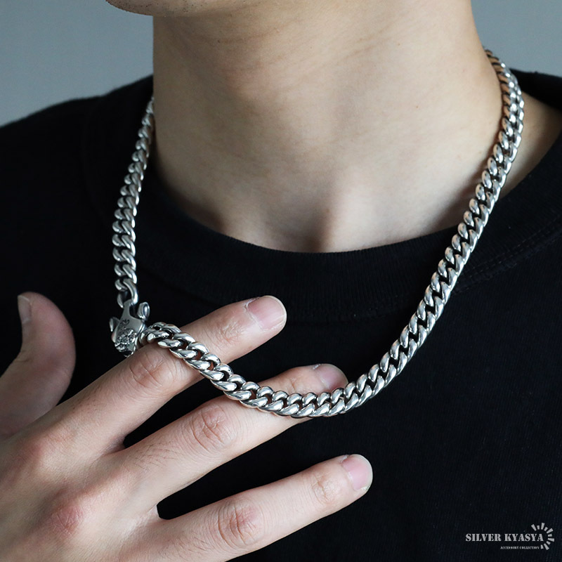 シルバー925 チェーンネックレス 重厚感 シルバーチェーンネックレス