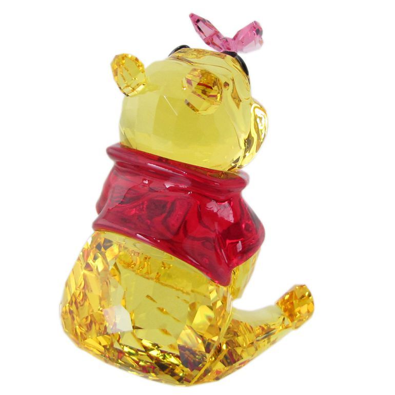スワロフスキー クリスタルフィギュア くまのプーさんとチョウ Disney