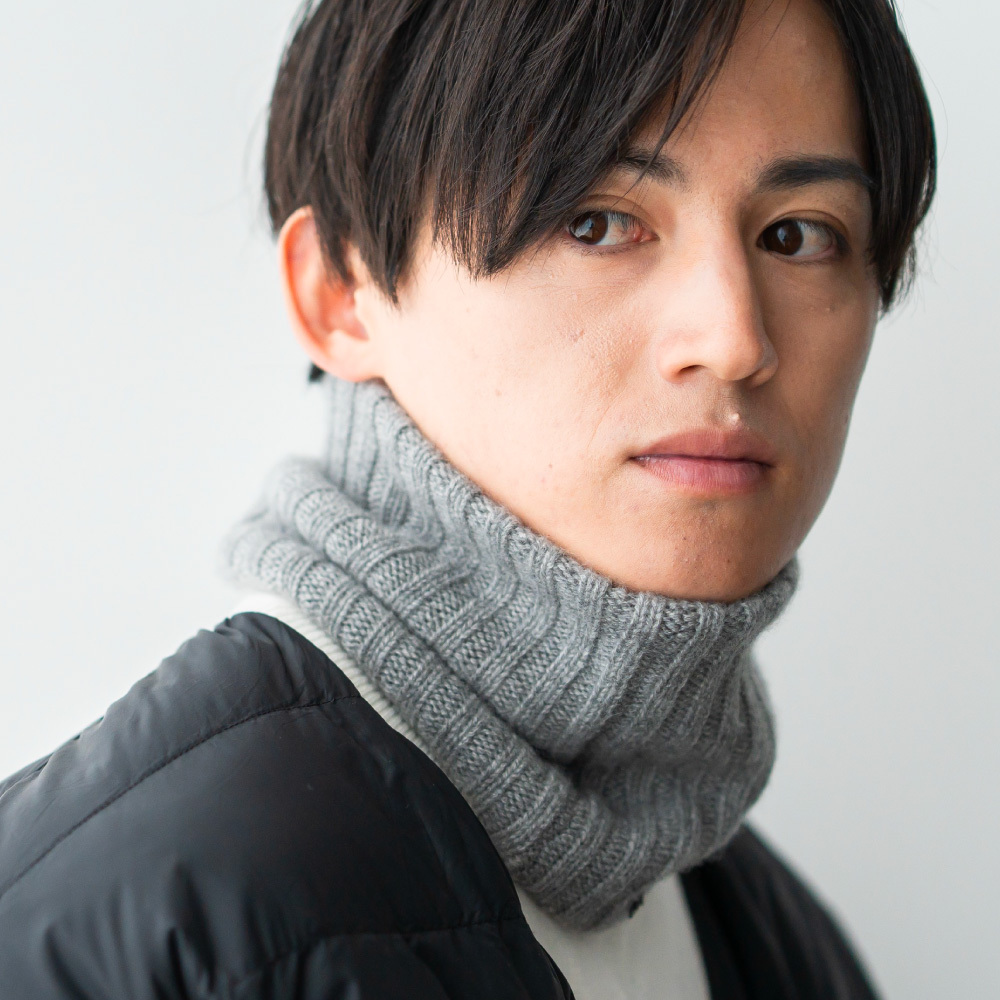 arcadiarca アルカディアルカ カシミヤ100% ネックウォーマー メンズ