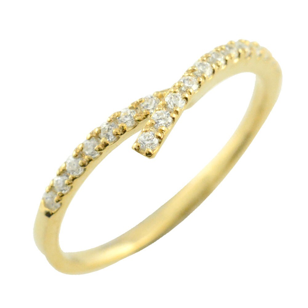 18金 リング レディース エタニティ ダイヤモンドリング 指輪 k18