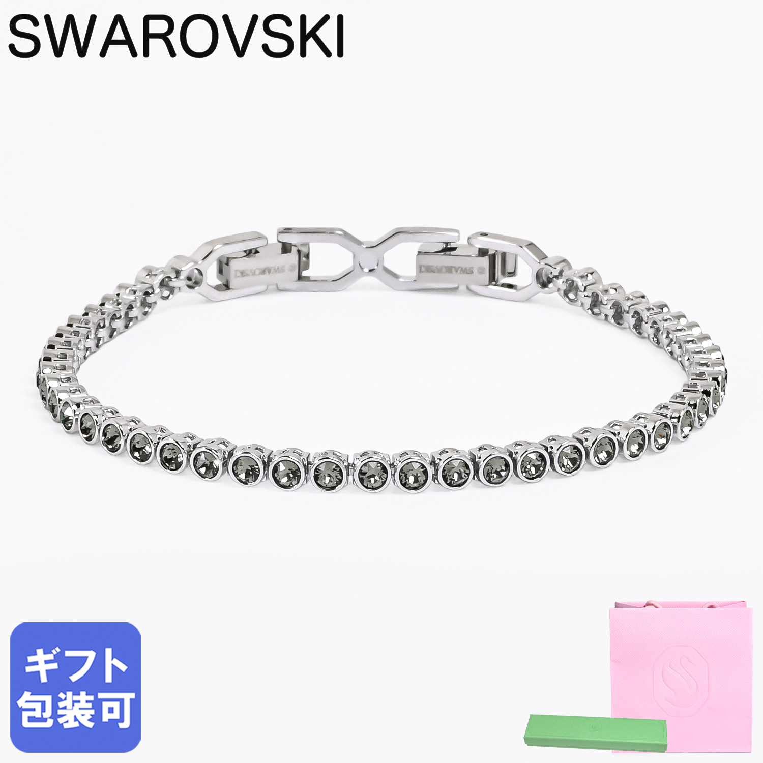 スワロフスキー SWAROVSKI ブレスレット Imber Emily Tennis ブラック