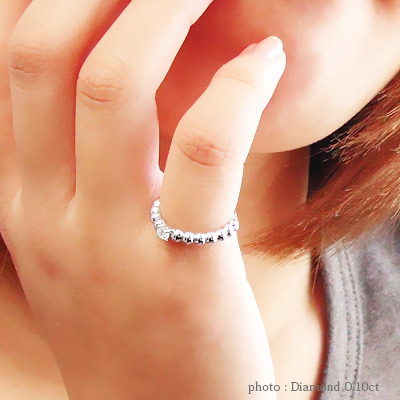 サファイア リング プラチナ プラチナ900 pt900 9月誕生石 丸玉 ボール