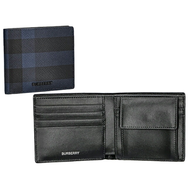 バーバリー 二つ折り財布 メンズ ブランド BURBERRY チェック 8073284