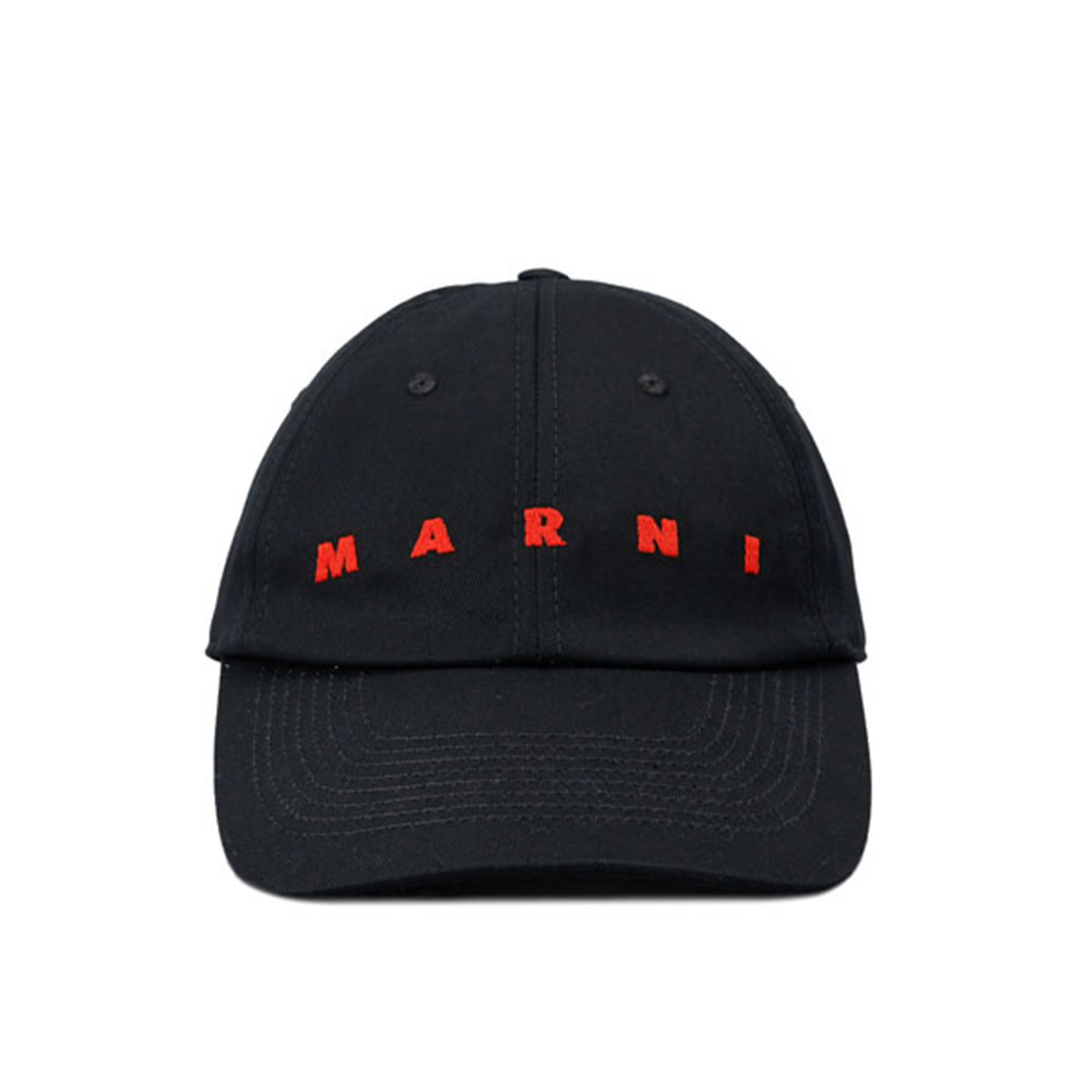 マルニ MARNI 帽子 キャップ 刺しゅうロゴ入り オーガニックギャバジン
