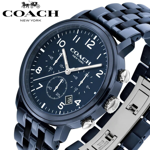 COACH コーチ ハリソン 腕時計 メンズ クロノグラフ ウォッチ 42mm