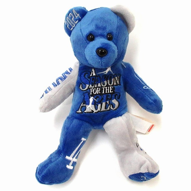 大谷翔平選手 ロサンゼルス・ドジャース チームビーンズ 刺繍入りベア