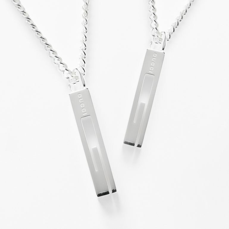 グッチ ネックレス ペア ペンダント Gマーク GUCCI 225055 J8400 8106