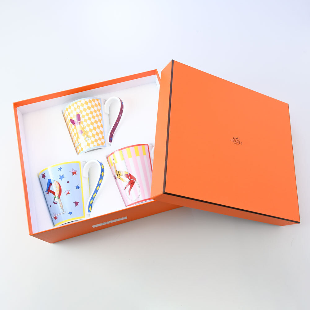 エルメス 食器 HERMES サーカス circus マグカップ マグ コップ 3P