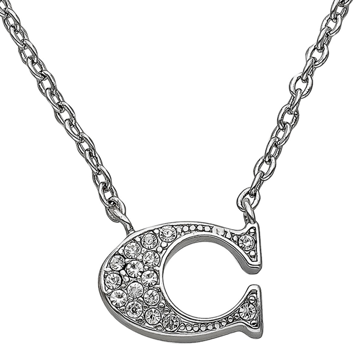 コーチ COACH ネックレス アクセサリー シルバー Cロゴ レディース