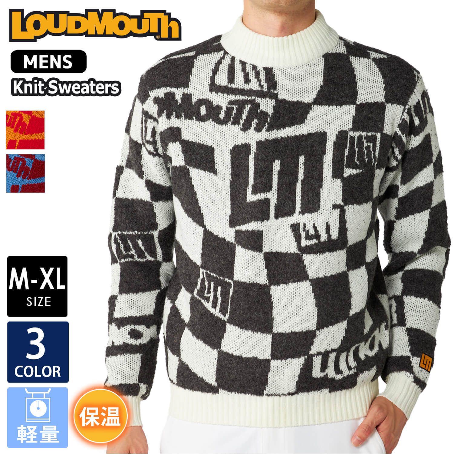 ラウドマウス ゴルフウェア メンズ セーター ブランド ロゴ 秋 冬