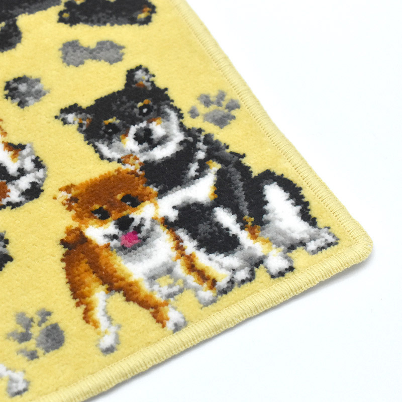日本製 柴犬 豆柴 シェニール織 ハンカチ ペアーズシリーズ pairs