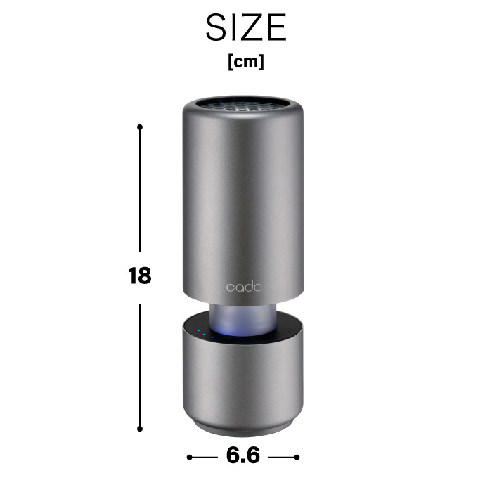 送料無料】空気清浄機 車用 cado カドー ポータブル 空気清浄器 LEAF