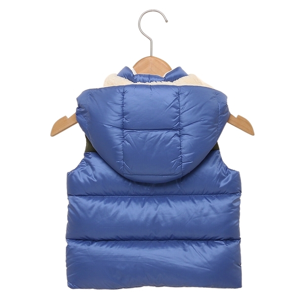 モンクレール ベビー服 子供服 ダウンベスト ブルー ベビー MONCLER
