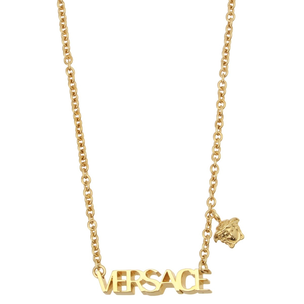 ヴェルサーチェ Versace ロゴプレート メドゥーサ チャーム ペンダント