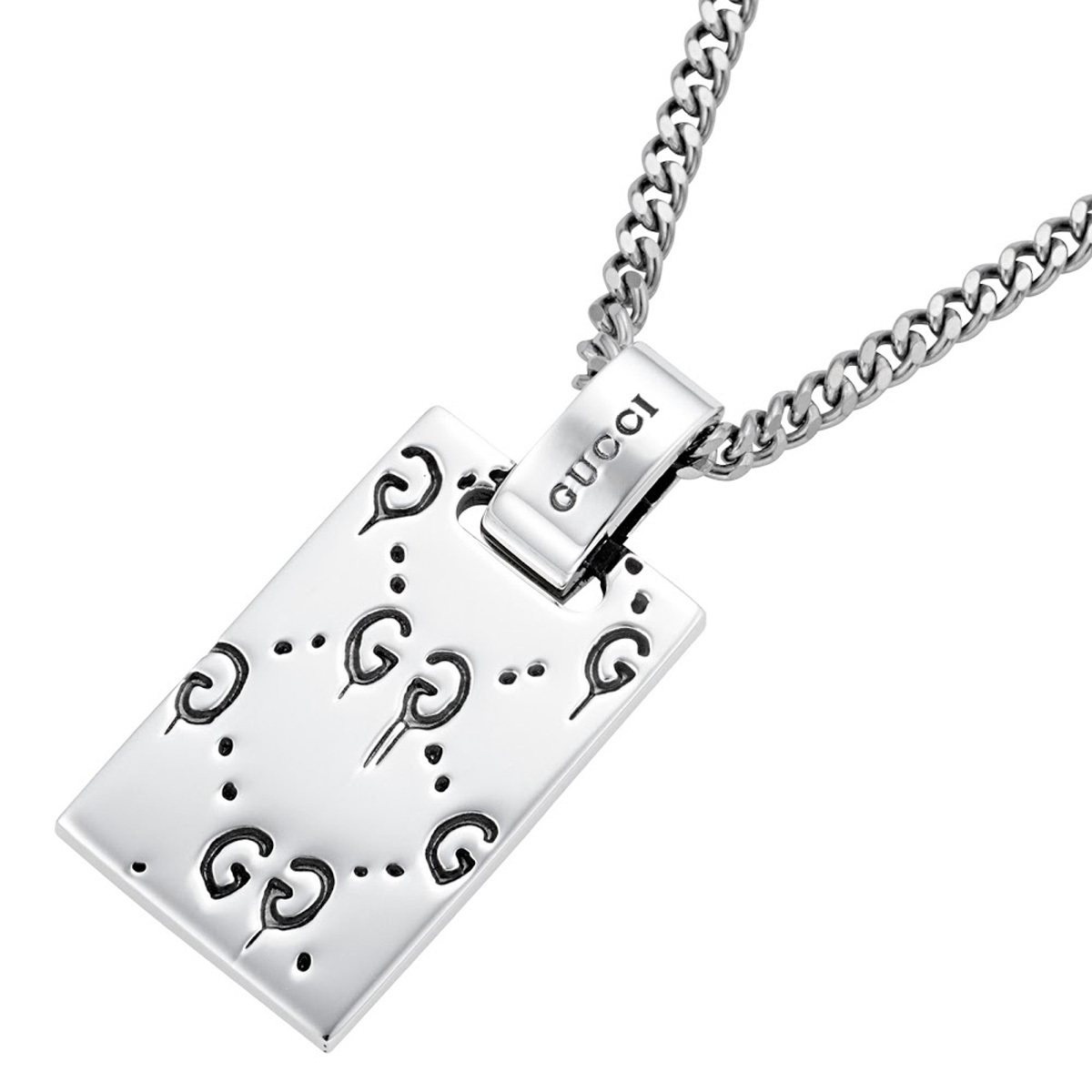 グッチ GUCCI ネックレス 455315 J8400 0701 GOST グッチゴースト