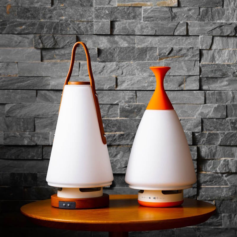 MoriMori LEDランタンスピーカー ROOMS レザーハンドル ルームズ 充電