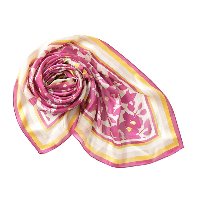 日本製 シルク スカーフ 大判 スカーフ 90×90 正方形 90cm 高級 シルク