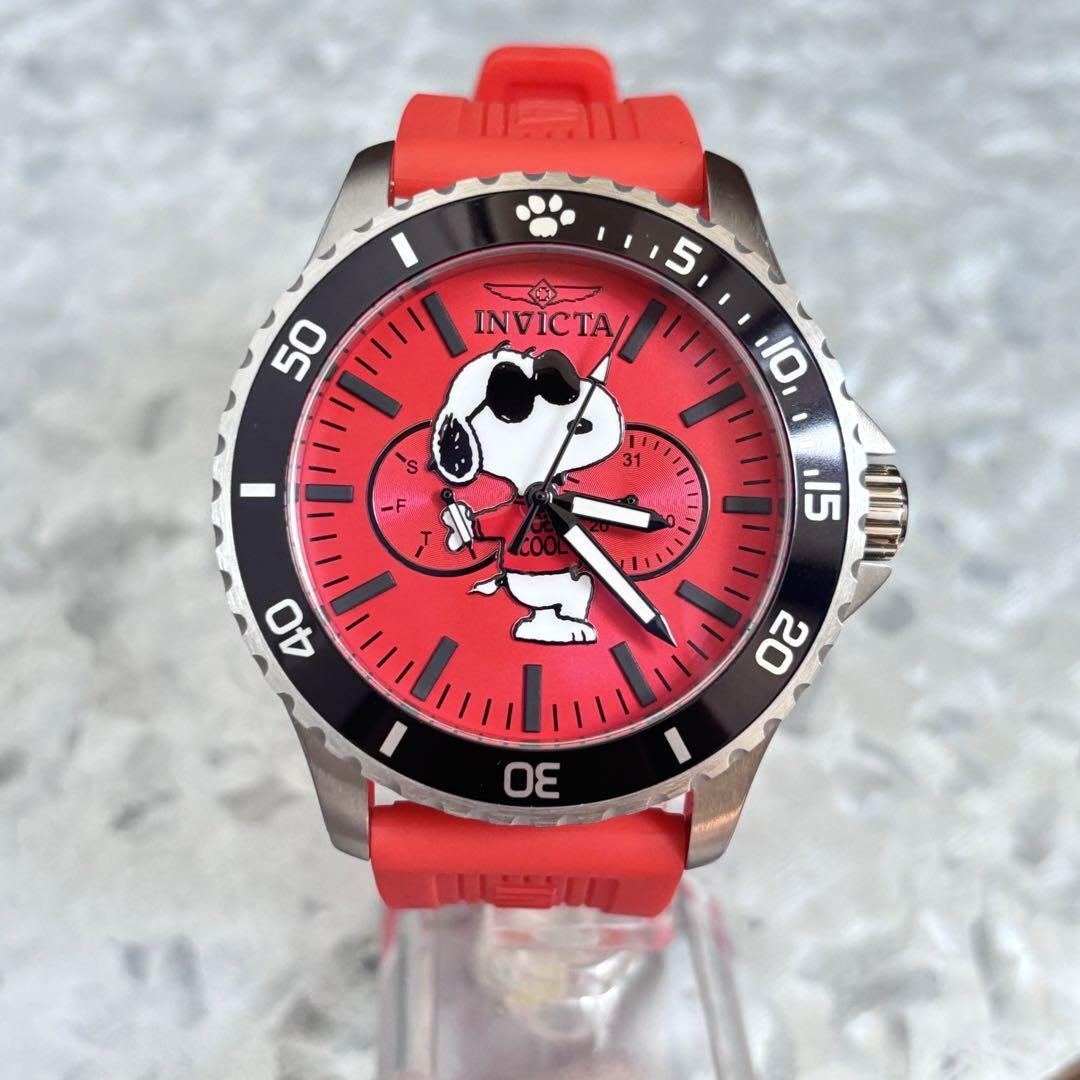 送料無料 】INVICTA メンズ腕時計 スヌーピー コラボ 限定 watch