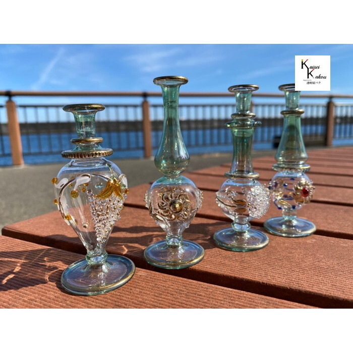 ハーバリウム ファンシー エジプトガラス クレオパトラボトル