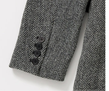 ハリスツイード ジャケット HARRIS TWEED Herringbone Club 翌日出荷