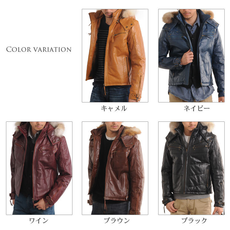 バッファロー レザー ライダースジャケット メンズ レザージャケット