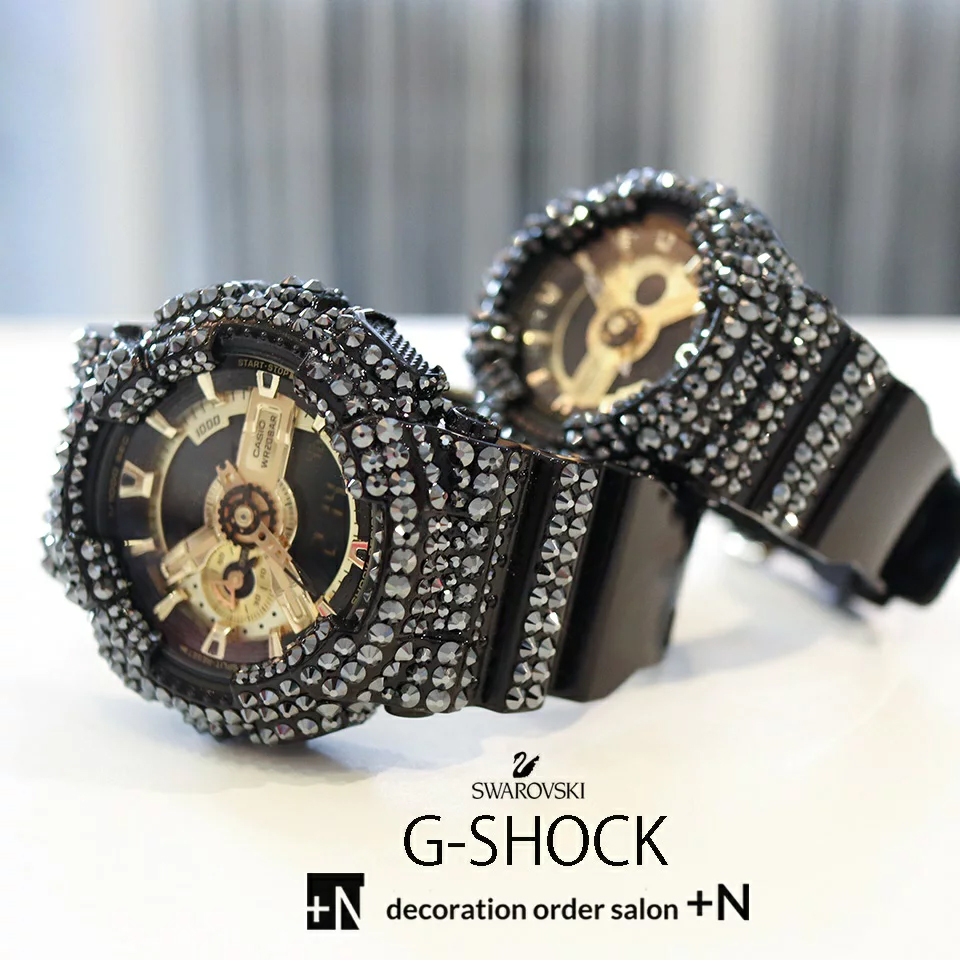 GショックをスワロフスキーでキラキラにカスタムCASIO G-SHOCK カシオ
