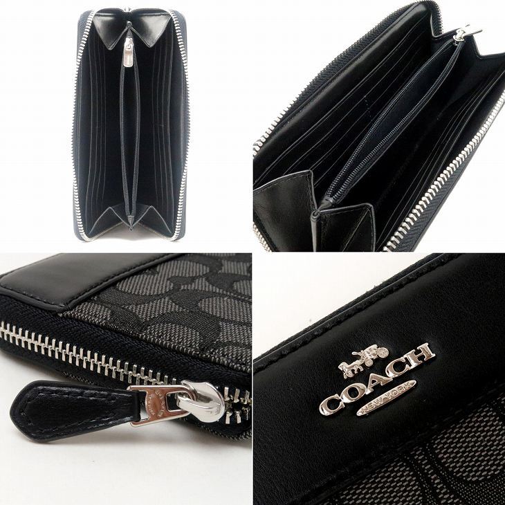 コーチ COACH 財布 レディース 長財布 ラウンドファスナー レザー