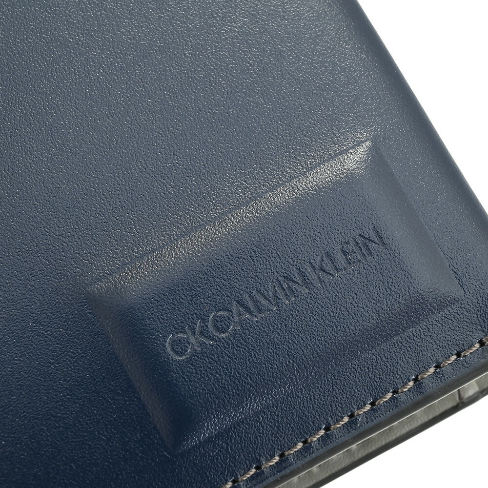カルバンクライン 財布 二つ折り財布 紺(ネイビー) CK CALVIN KLEIN