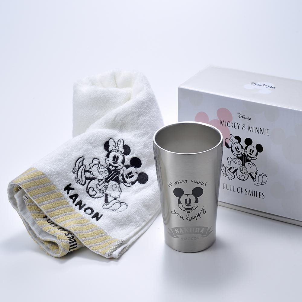 ホワイトデー お返し 退職 名入れ SCX タオルセット ディズニー Disney