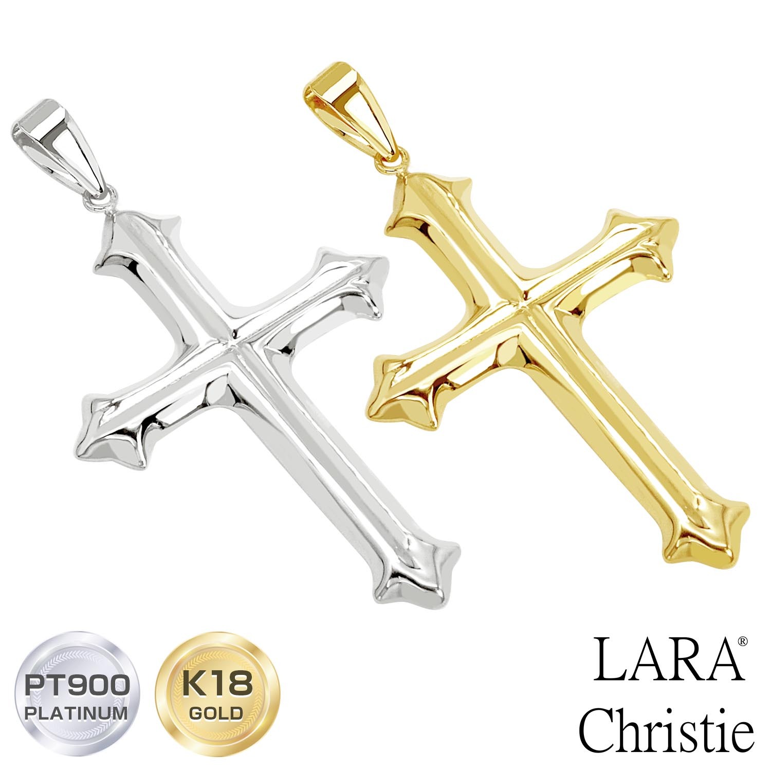 ララクリスティー ペンダントトップ クロス 十字架 レディース メンズ