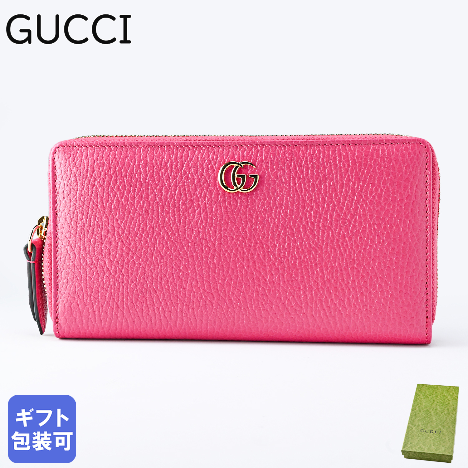 グッチ GUCCI 長財布 ラウンドファスナー レディース プチ マーモント