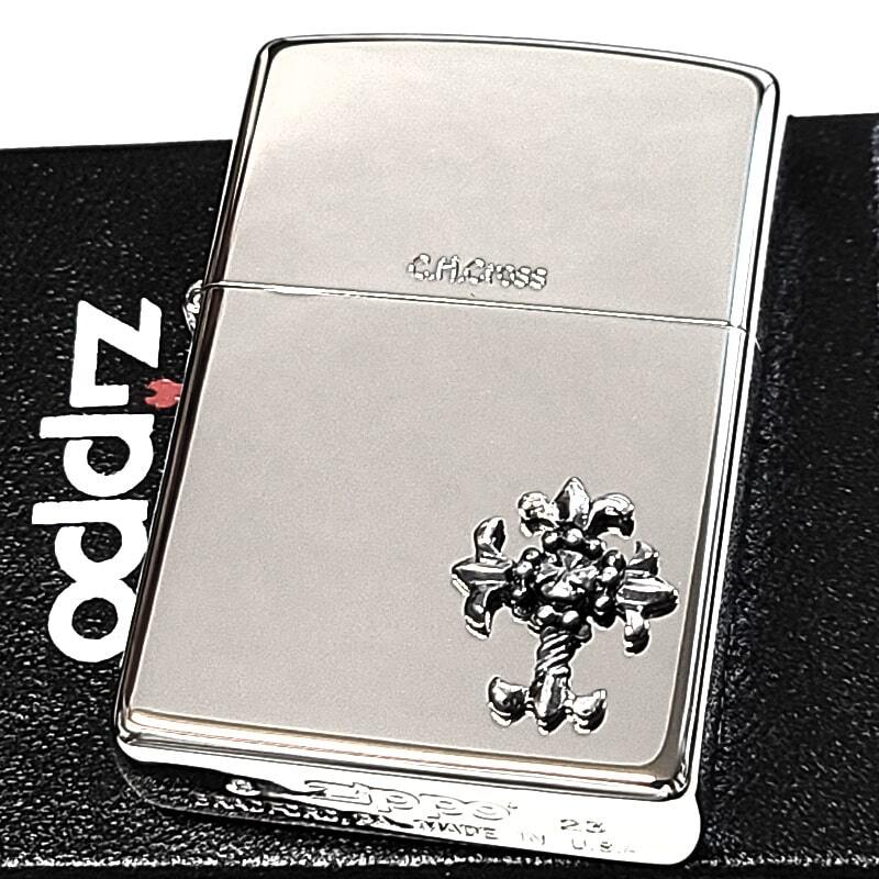 ZIPPO ライター 限定 クロスメタル かっこいい ジッポ 十字架 シリアル