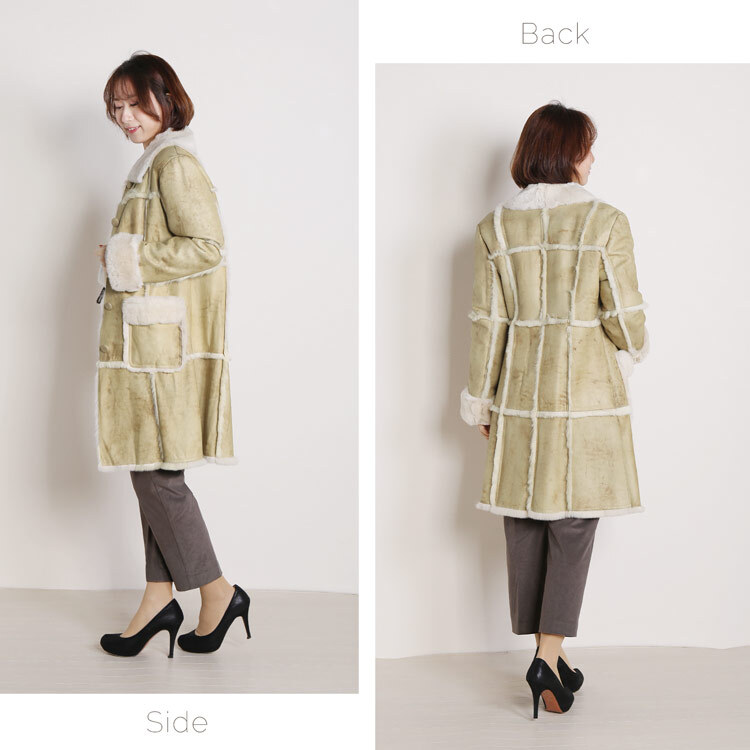 レッキス Wフェイス ファー コート レディース レディース アウター