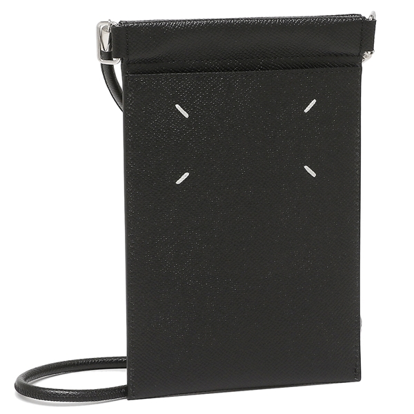 メゾンマルジェラ 携帯ケース ネックポーチ ブラック メンズ