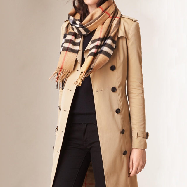 バーバリー BURBERRY マフラー チェック カシミア100％ レディース