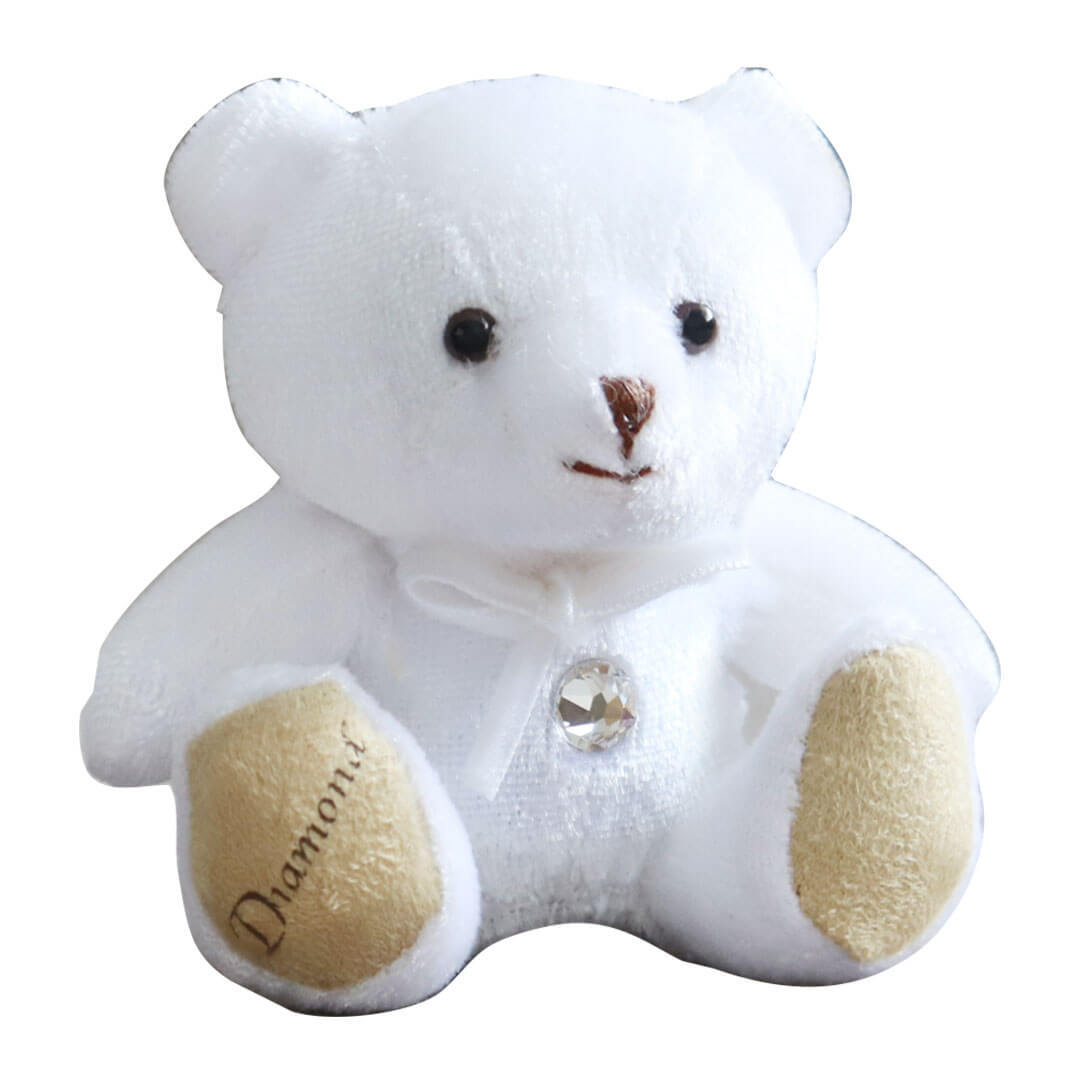 誕生日プレゼント 誕生石 名入れ 【宝石のような上品なベアチャーム