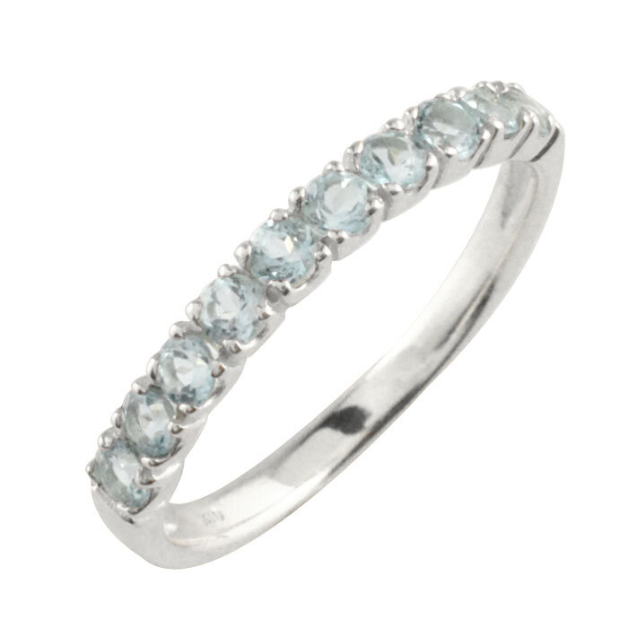 k10 レディース リング アクアマリン 指輪 ホワイトゴールドk10
