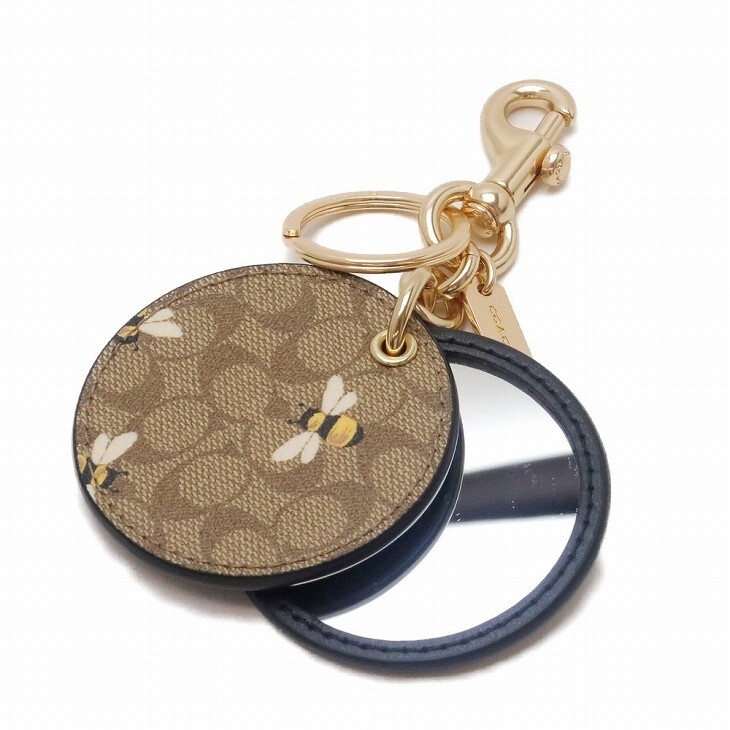 コーチ COACH キーホルダー レディース キーリング 手鏡 鏡 ミラー