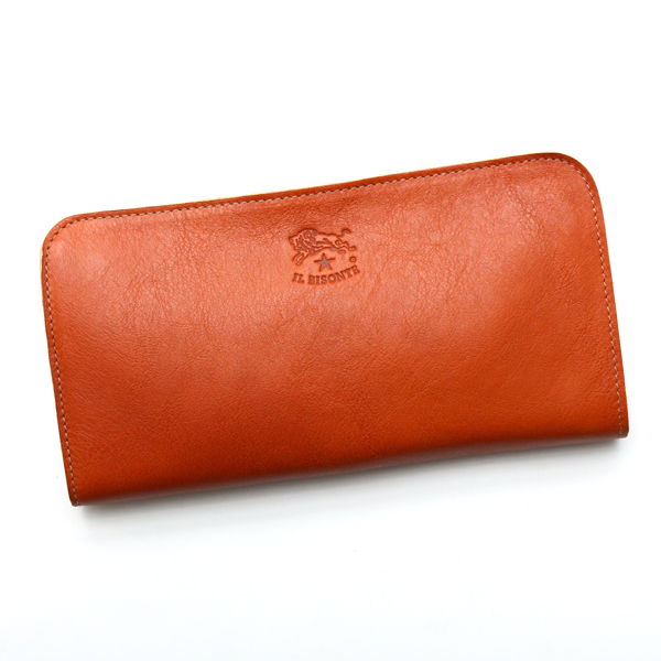 イルビゾンテ IL BISONTE L字ファスナー長財布 C0909 145 CARAMEL 本革