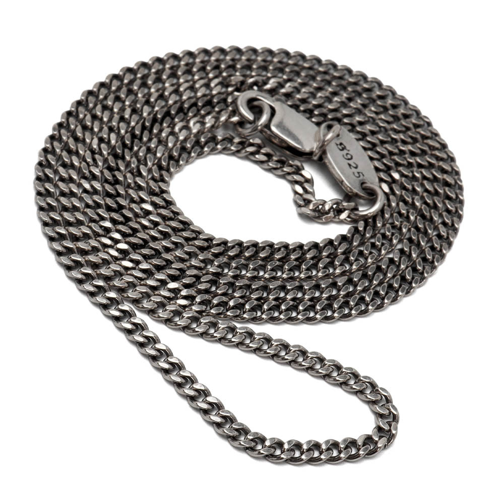 シルバー925 喜平チェーン ネックレス 幅2mm ネックレスチェーン 細身