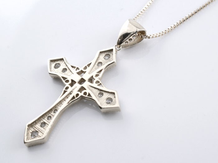 クロスネックレス プラチナ メンズ ダイヤモンド ダイヤ pt900 pt850